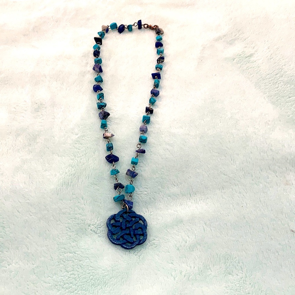 Blue vintage necklace from Portugal